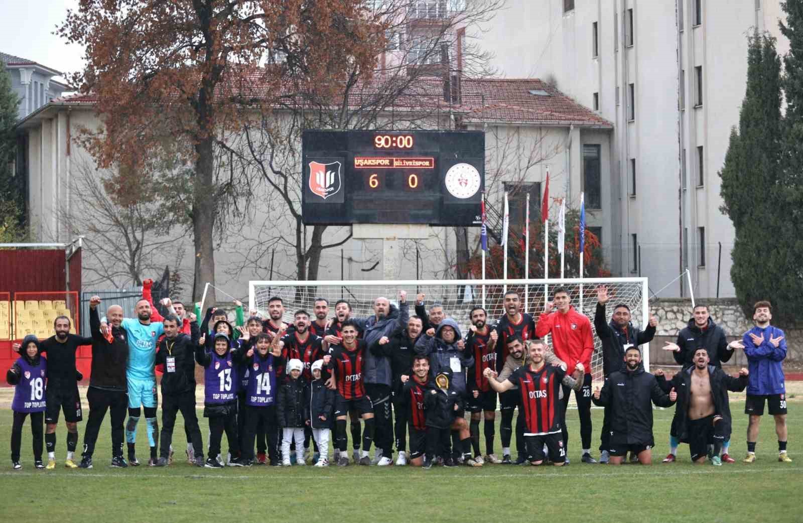 Uşakspor’dan kendi evinde 6-0’lık galibiyet
