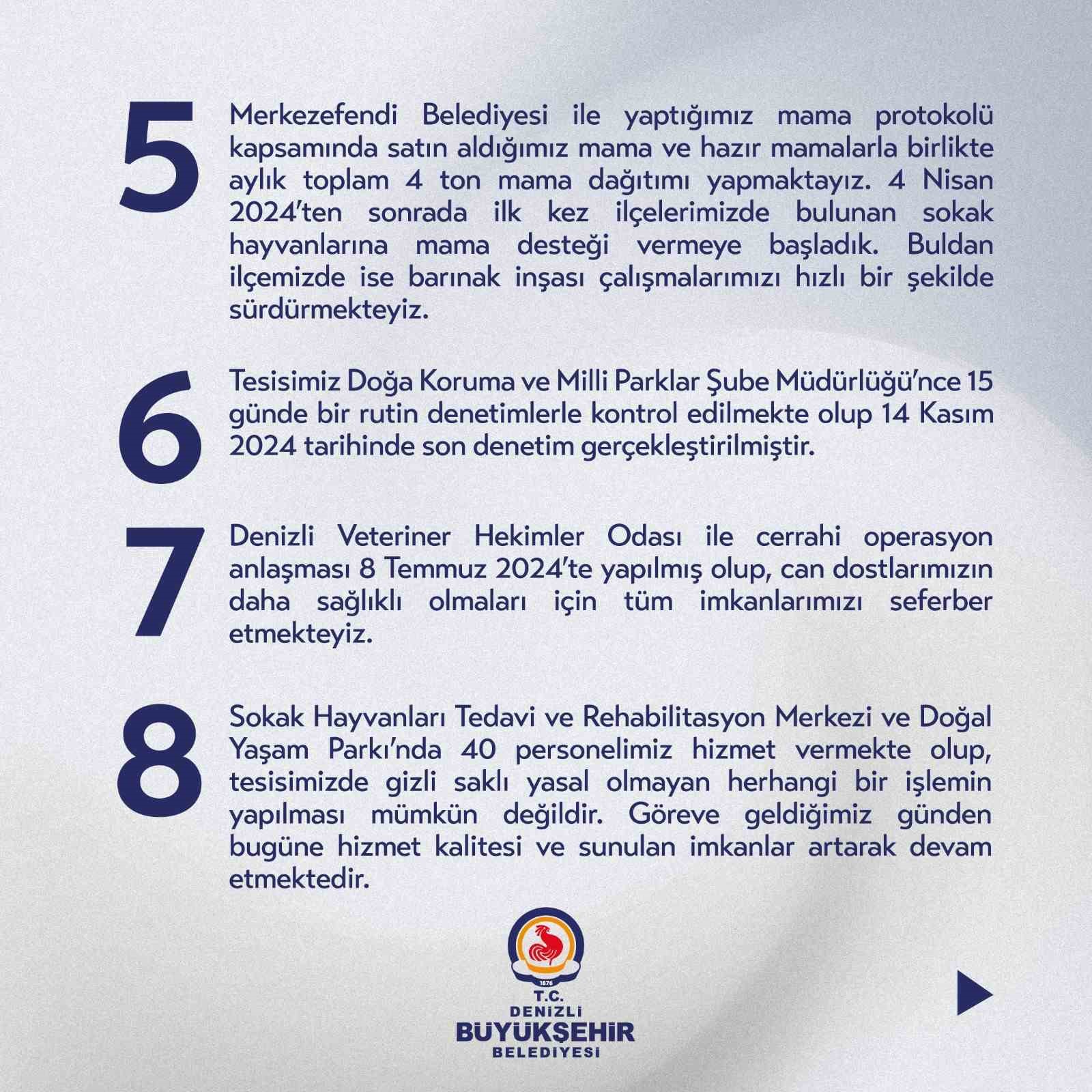 Denizli Büyükşehir Belediyesi; “Barınağımızın kapısı tüm Türkiye’ye açıktır”
