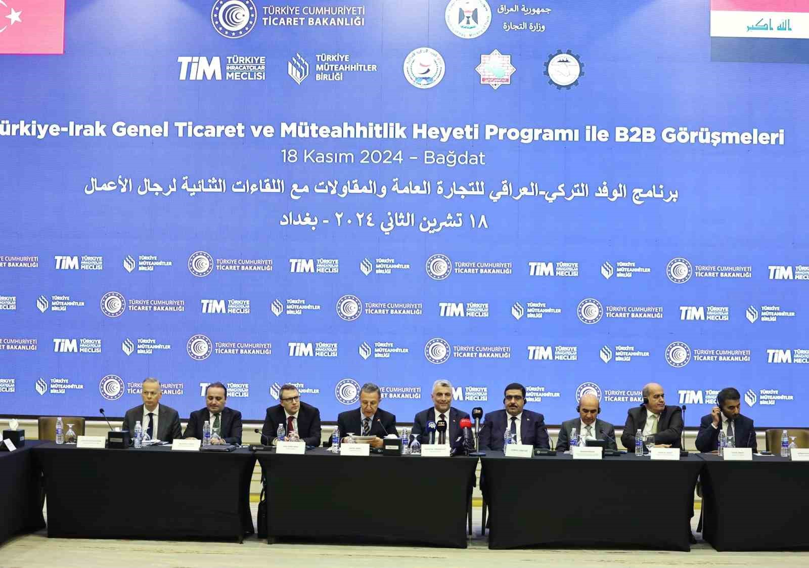 Ticaret Bakanı Bolat: “Irak’ın Büyük Kalkınma Yolu Projesi’nde bulunmaya hazırız”
