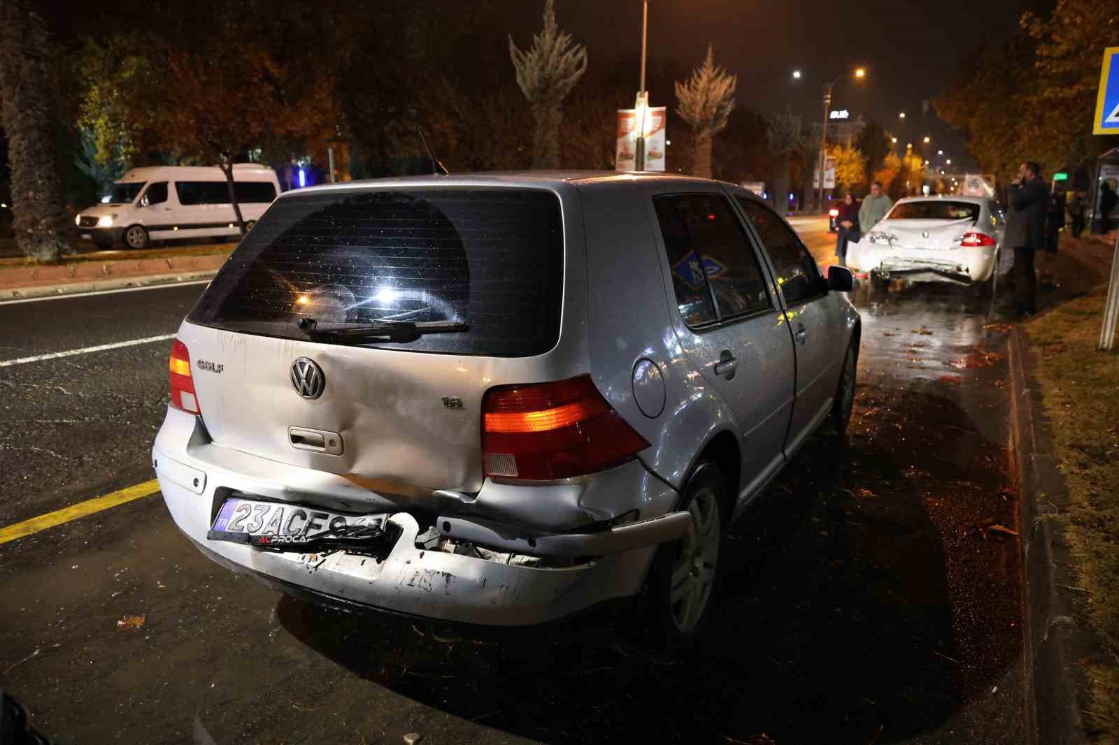 Elazığ’da zincirleme kaza: 1 yaralı
