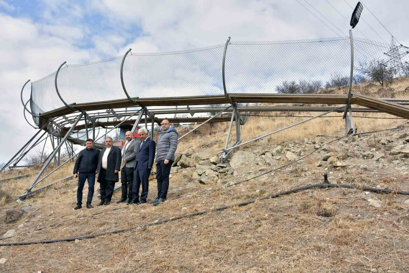 Talas Millet Bahçesi’ne ‘dağ kızağı parkuru’
