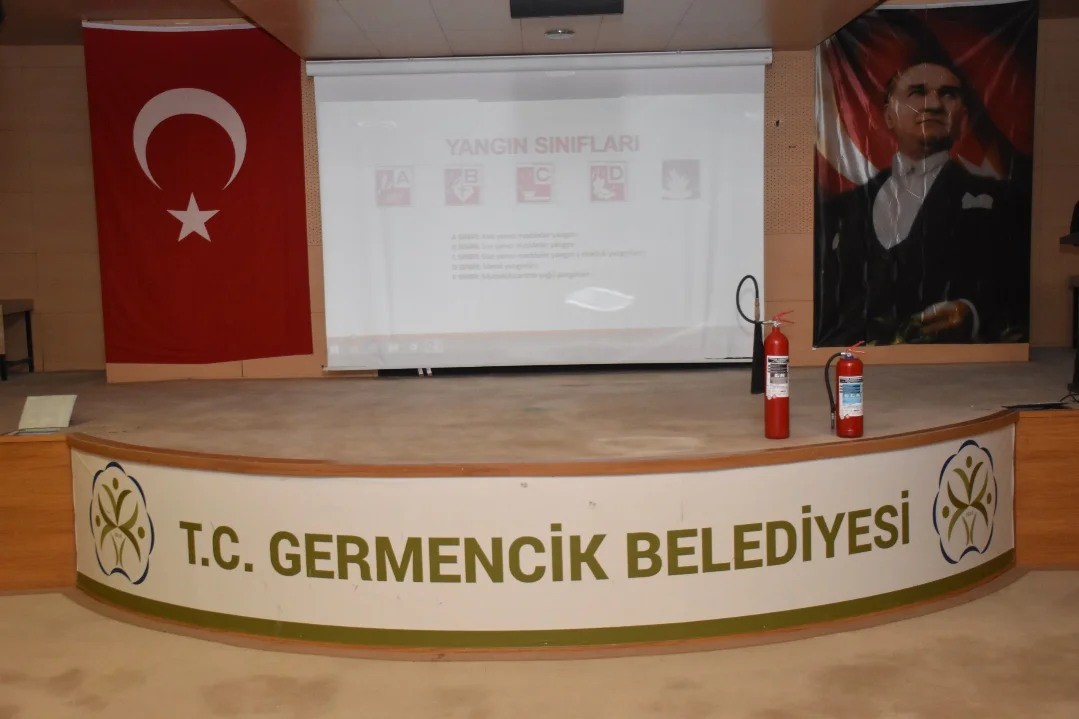 Germencik Belediyesi personeline yangın eğitimi
