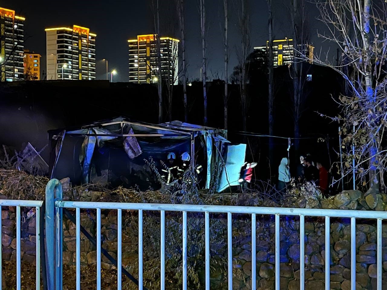 Kayseri’de korkutan baraka yangını
