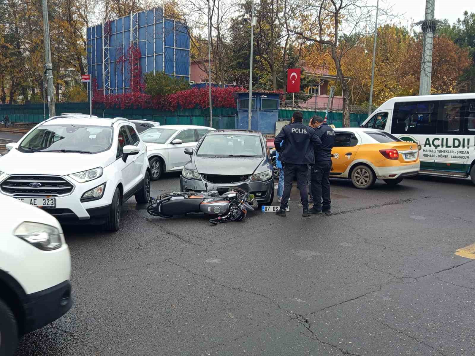 Diyarbakır’da trafik kazası: 1 yaralı
