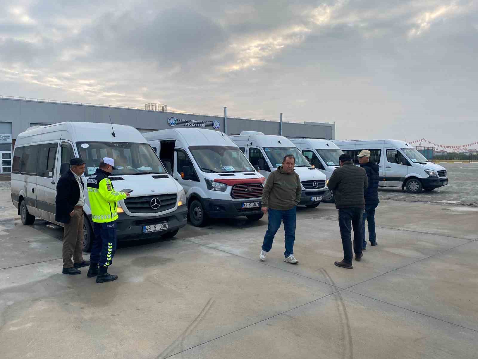 Kütahya’da okul servis araçlarına yönelik denetim
