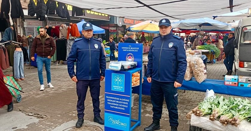 Germencik’te pazar yerlerinde tartı uygulaması başladı
