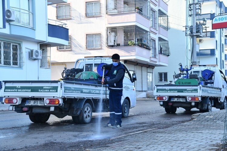 Osmaniye’de rögarlarda ilaçlama çalışması
