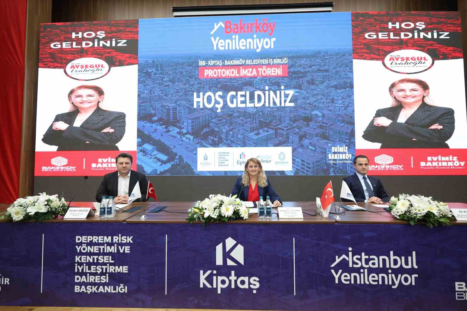 Bakırköy Belediyesi, KİPTAŞ ile kentsel dönüşüm protokolü imzaladı
