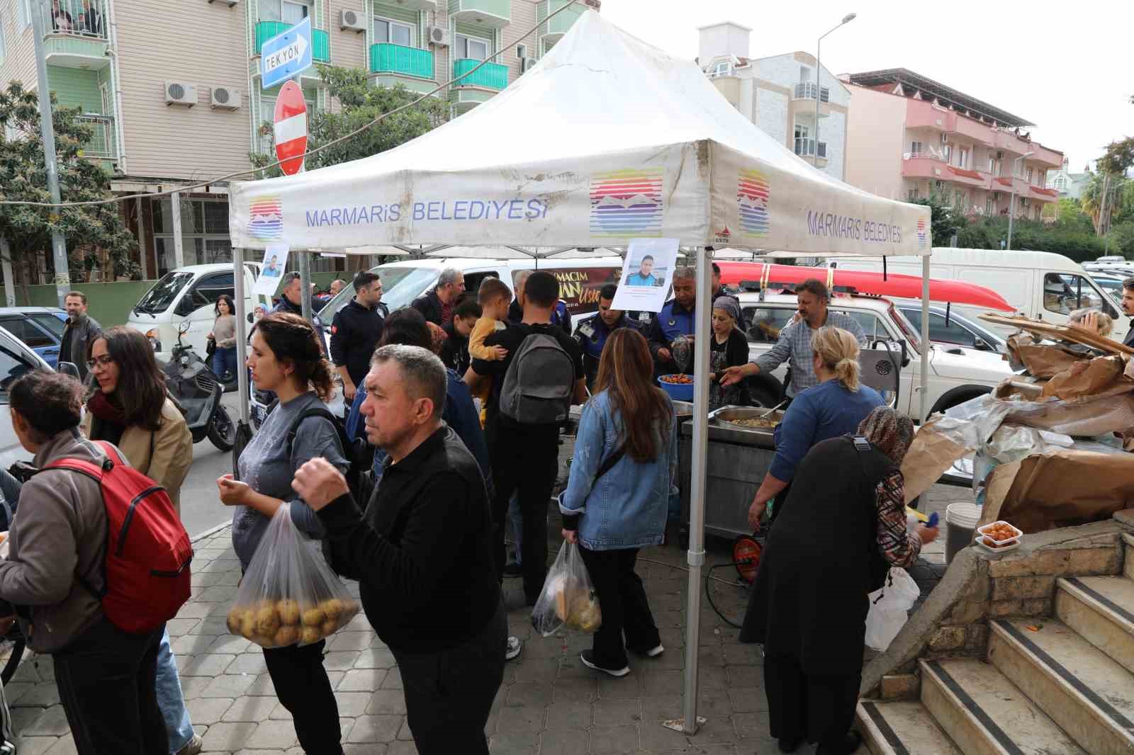 Marmaris’te vefat eden zabıta komiseri Çetin unutulmadı
