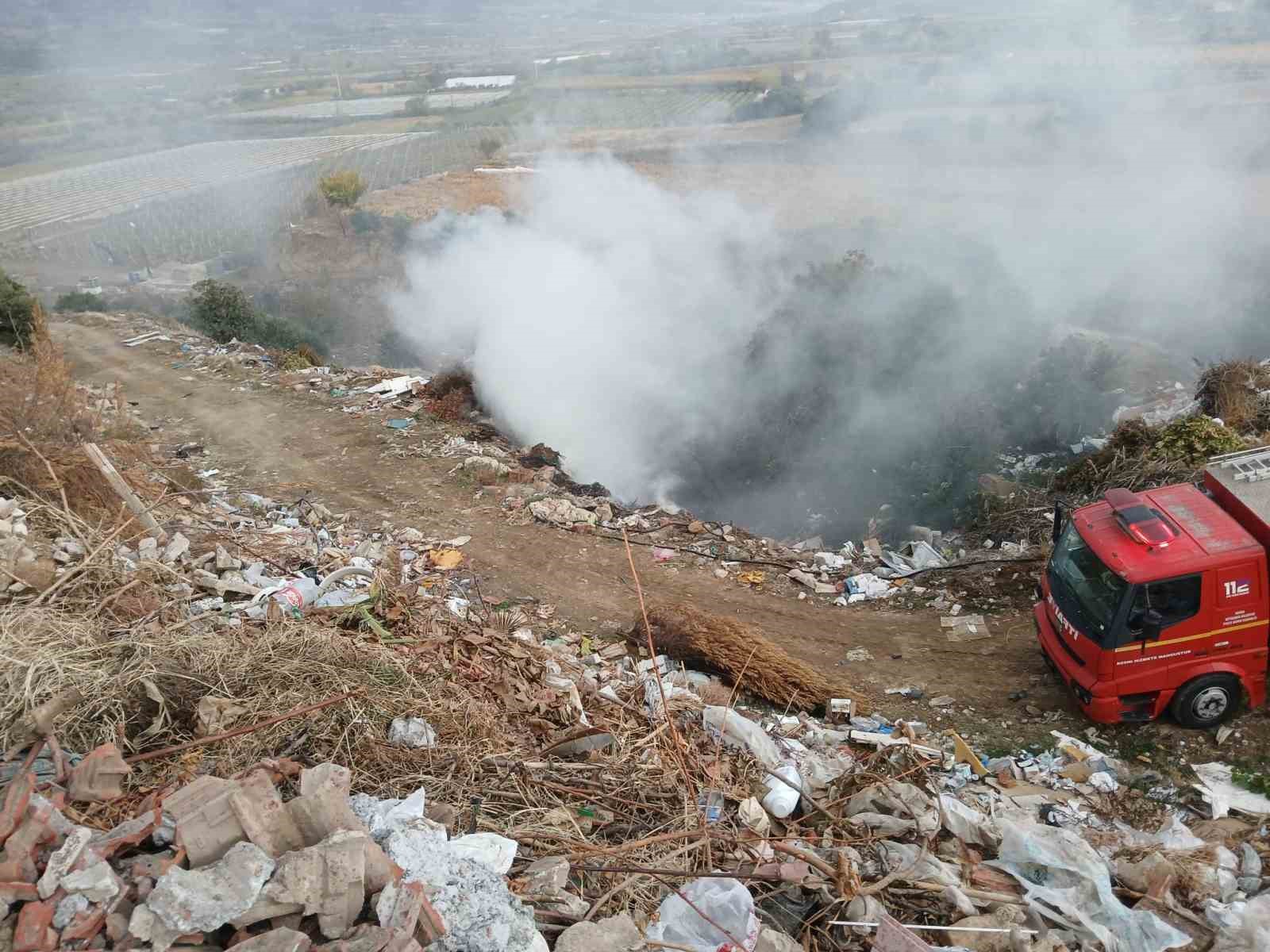 Çöplükte çıkan yangın söndürüldü
