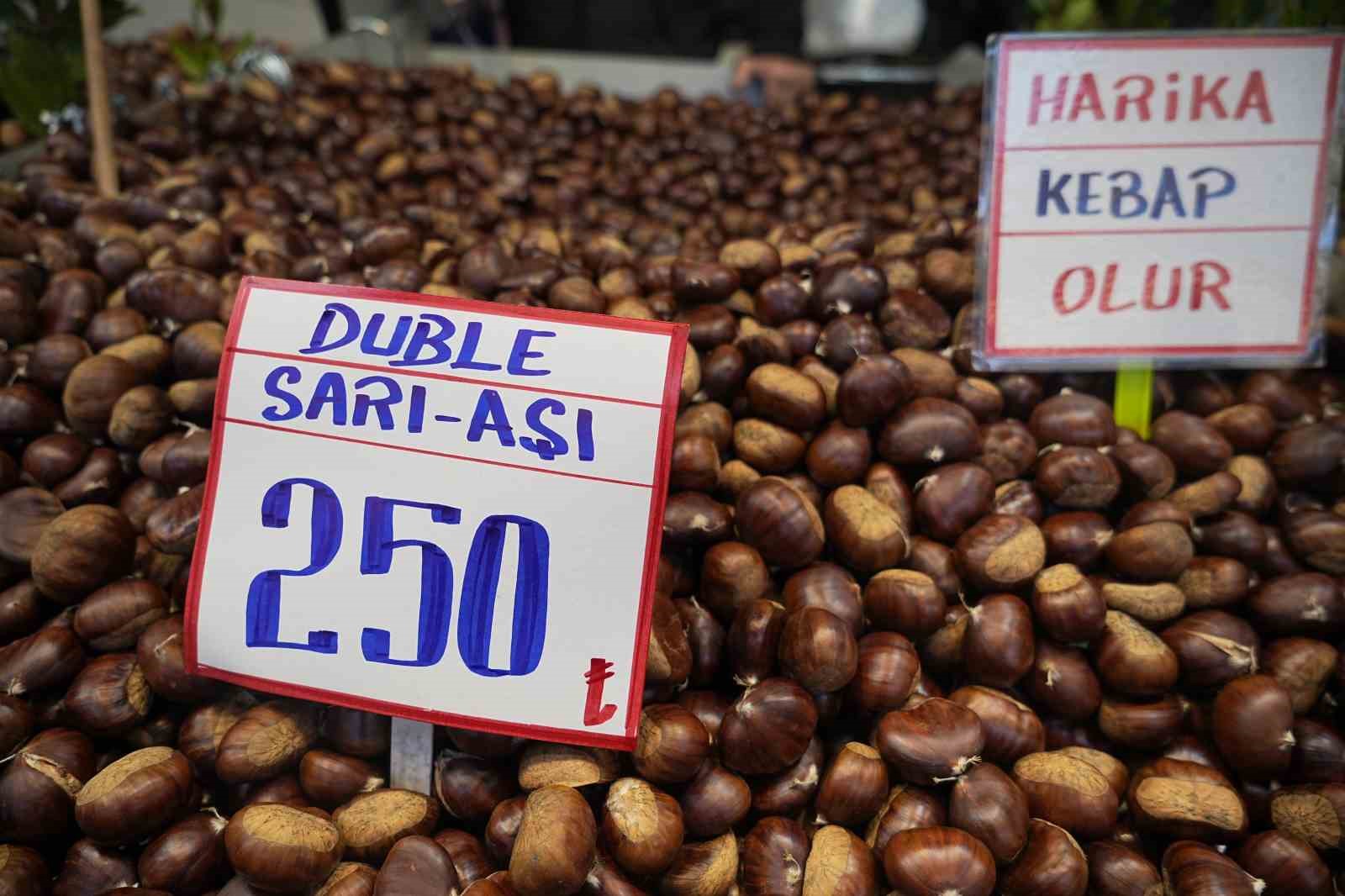 Pazarda Çin kestanesinin yerini yerli kestane aldı
