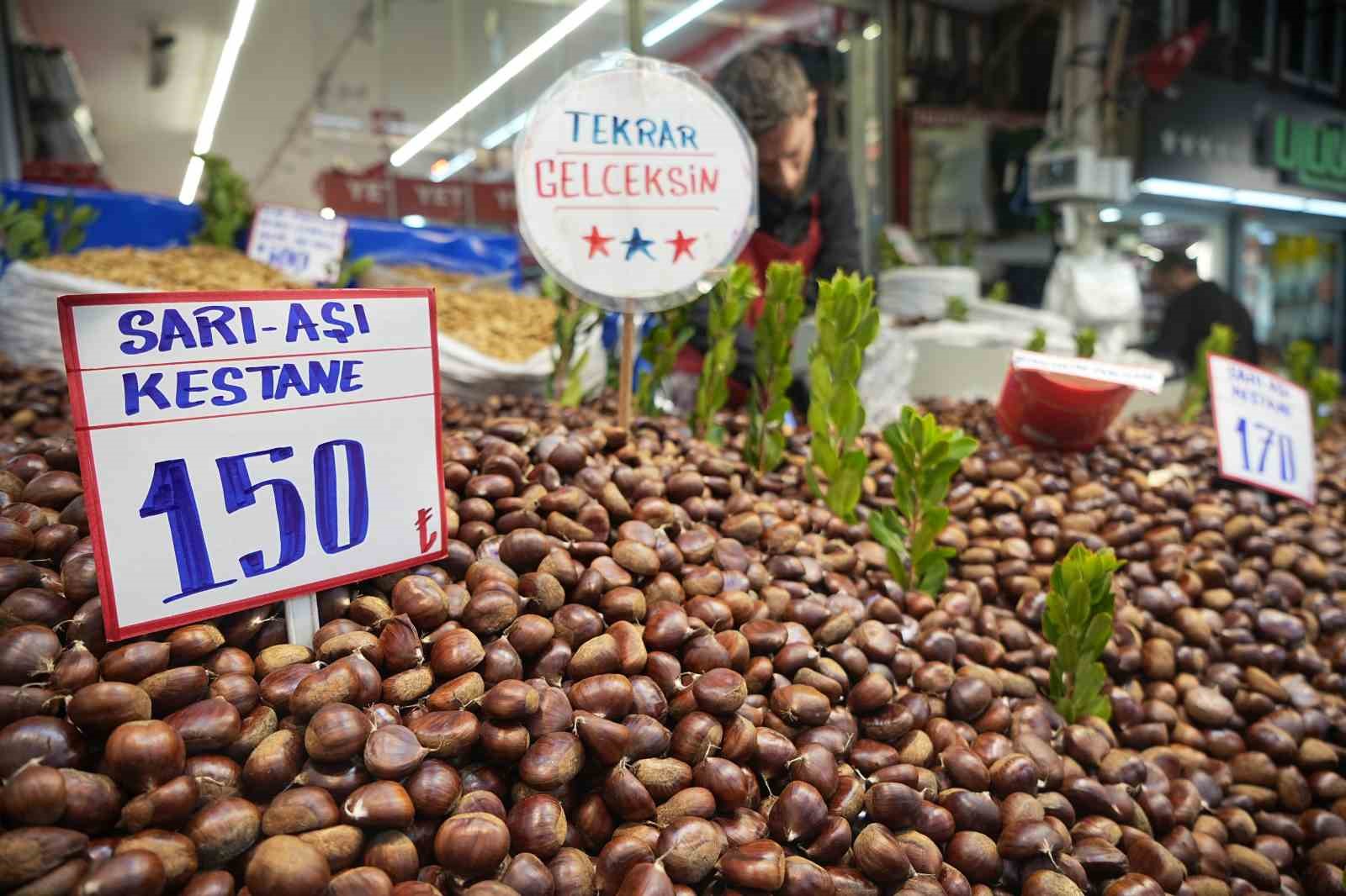 Pazarda Çin kestanesinin yerini yerli kestane aldı
