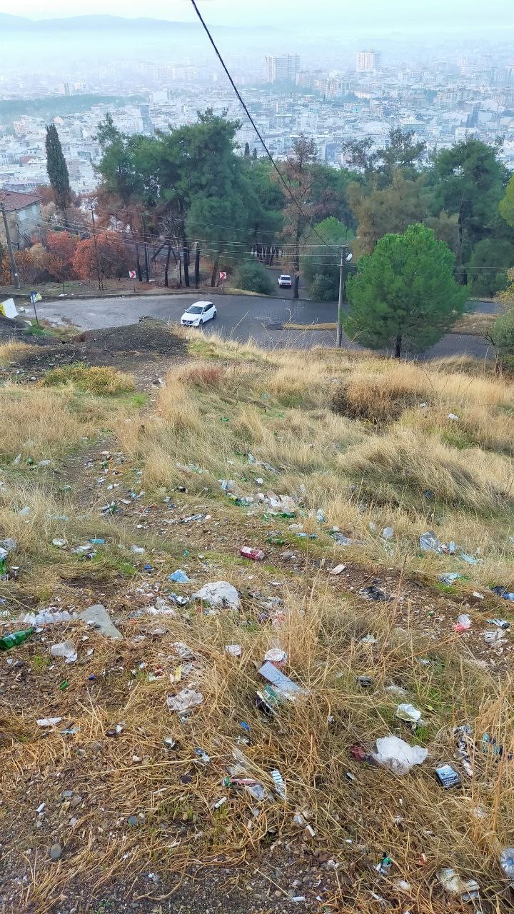 Aytepe Varyantı gelişigüzel atılan çöpler nedeniyle çöplüğe döndü
