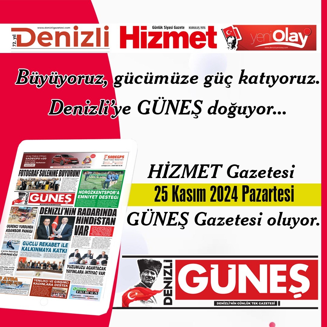 Denizli’ye Güneş doğuyor
