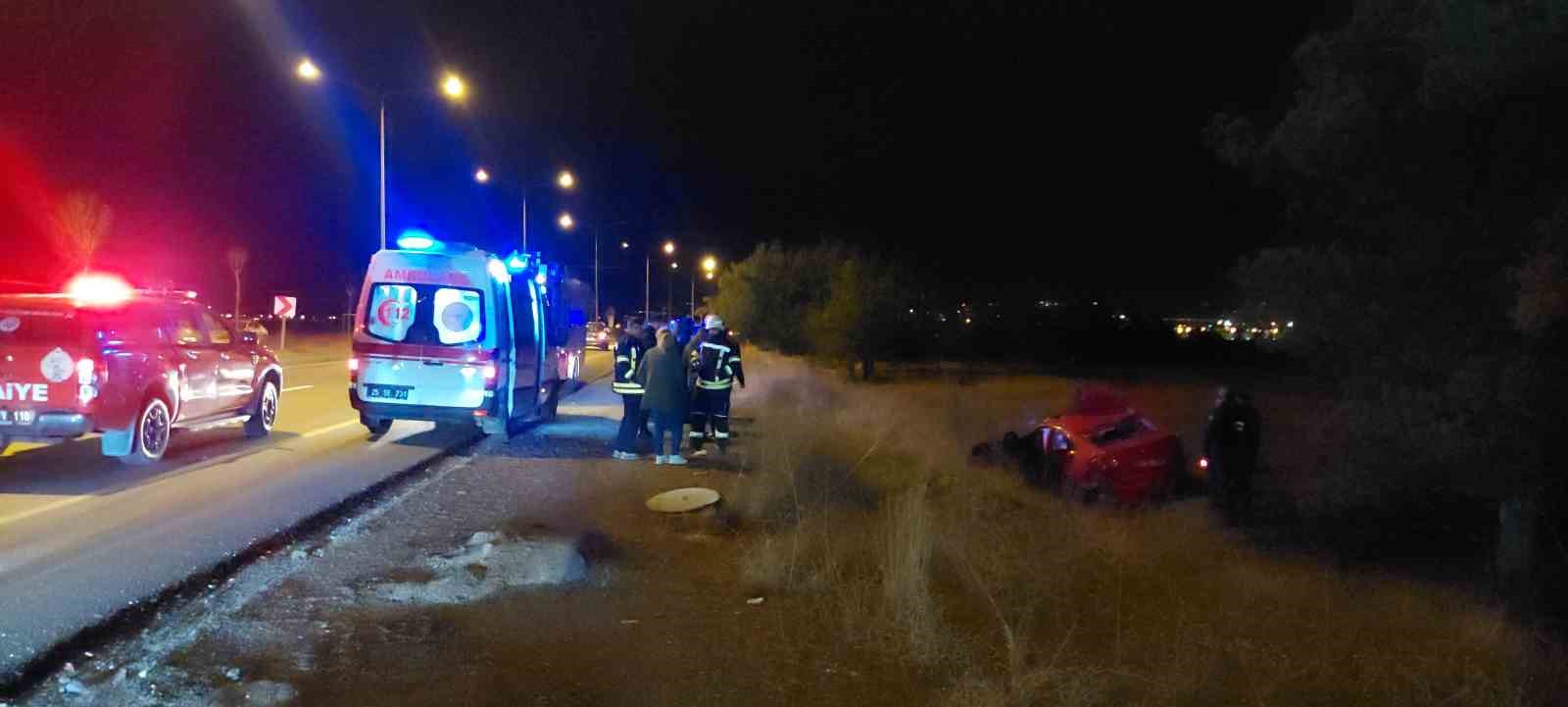 Erzurum’da trafik kazası: 1 ölü, 3 yaralı
