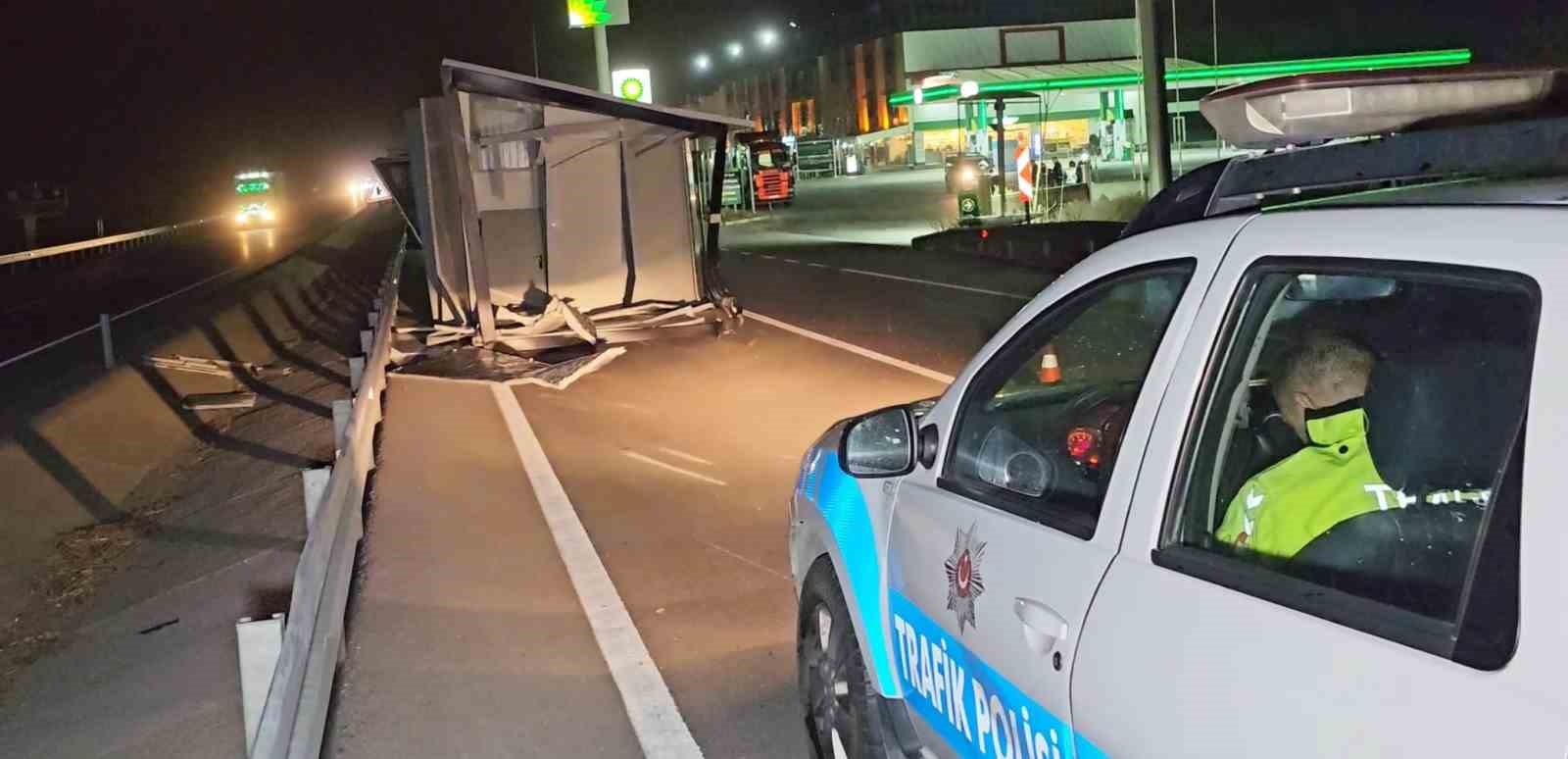 Aksaray’da polisin karayolunda konteyner mücadelesi
