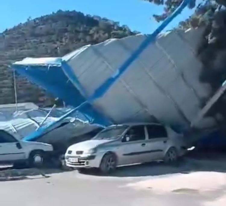 Akkuyu NGS işçilerinin kaldığı bölgede çatılar uçtu: 1 ölü, 1 yaralı
