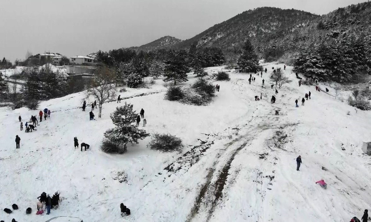 Kütahyalıların kayak keyfi
