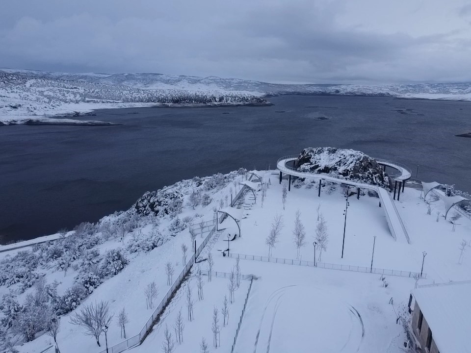 Yozgat’ta kar güzelliği drone ile görüntülendi
