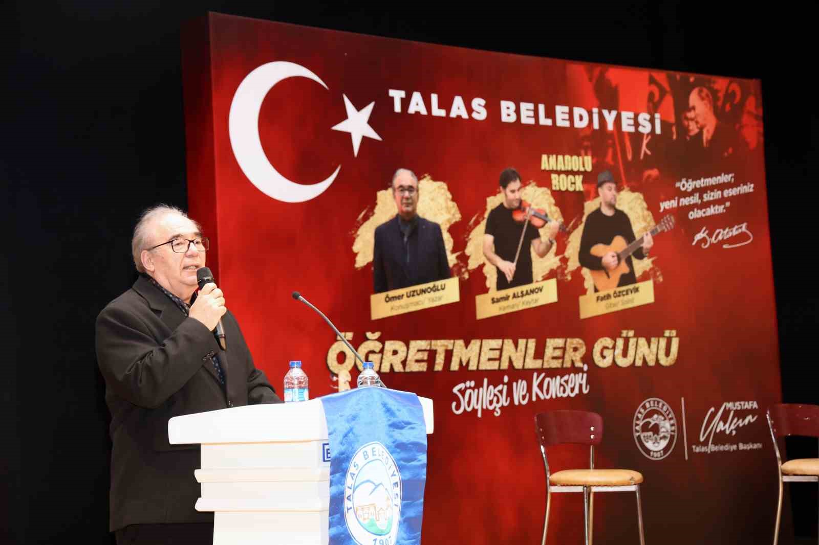 Talas’ta Öğretmenler Günü’ne özel konser ve söyleşi
