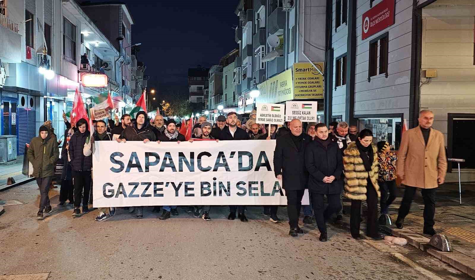 Sakarya’da Filistin’e destek yürüyüşü
