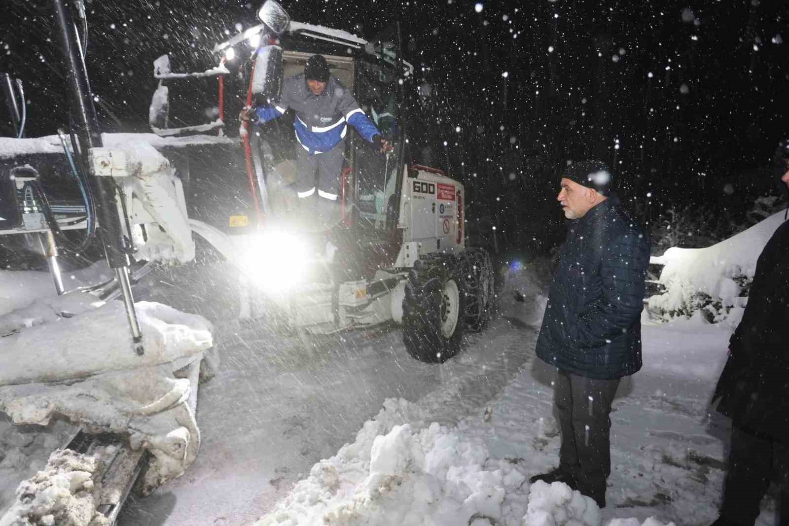 Samsun’da karla mücadele
