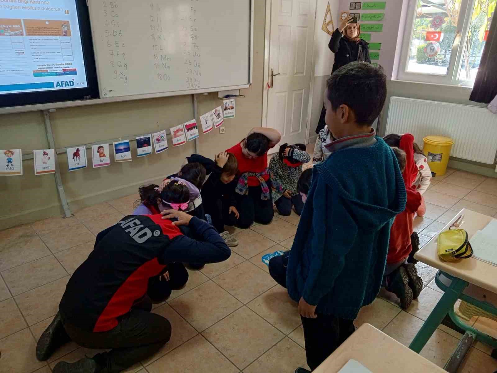 Çıtlık İlkokulu’nda afet farkındalık eğitimi verildi
