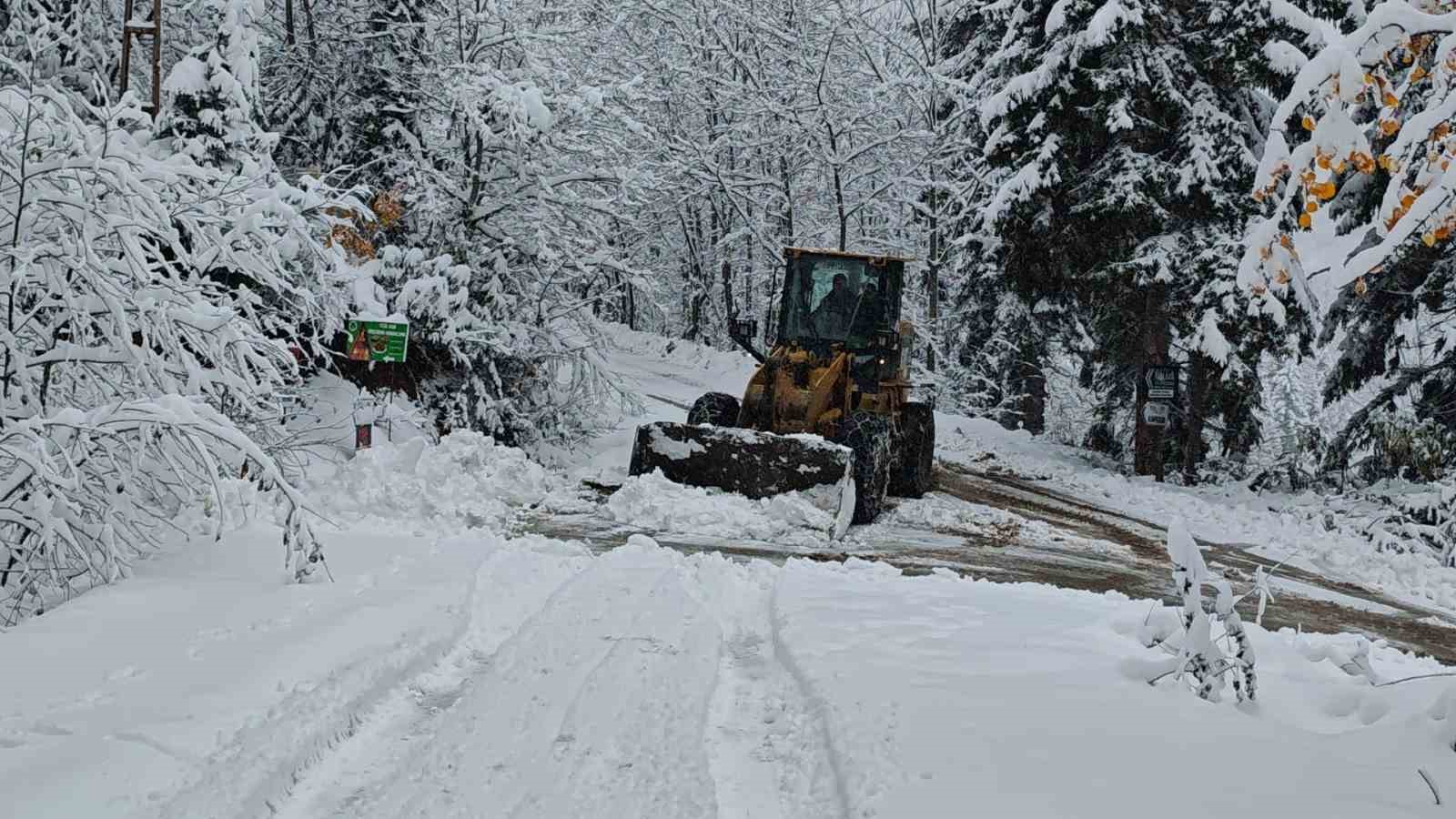 Artvin’de kapalı olan köy yollarını ulaşıma açmak için çalışmalar sürüyor
