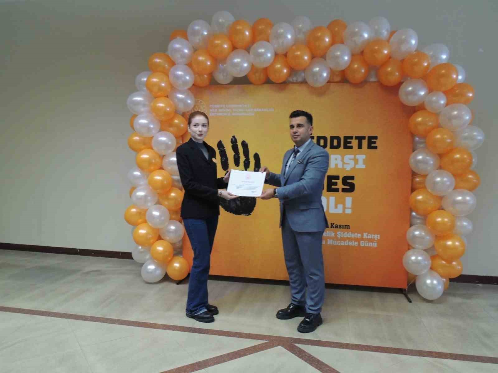 Erzurum’da ‘’Şiddetle mücadelede el ele’’ programı
