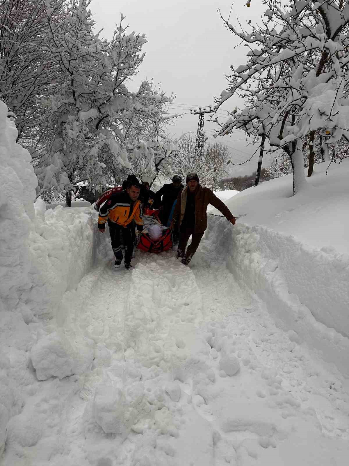 Karda KOAH hastasına böyle ulaşıldı
