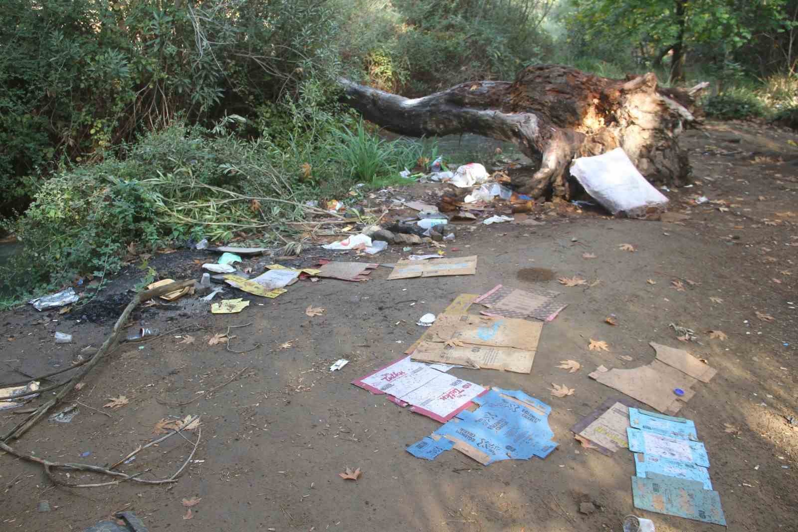 Fethiye’deki mesire alanı çöplüğe döndü
