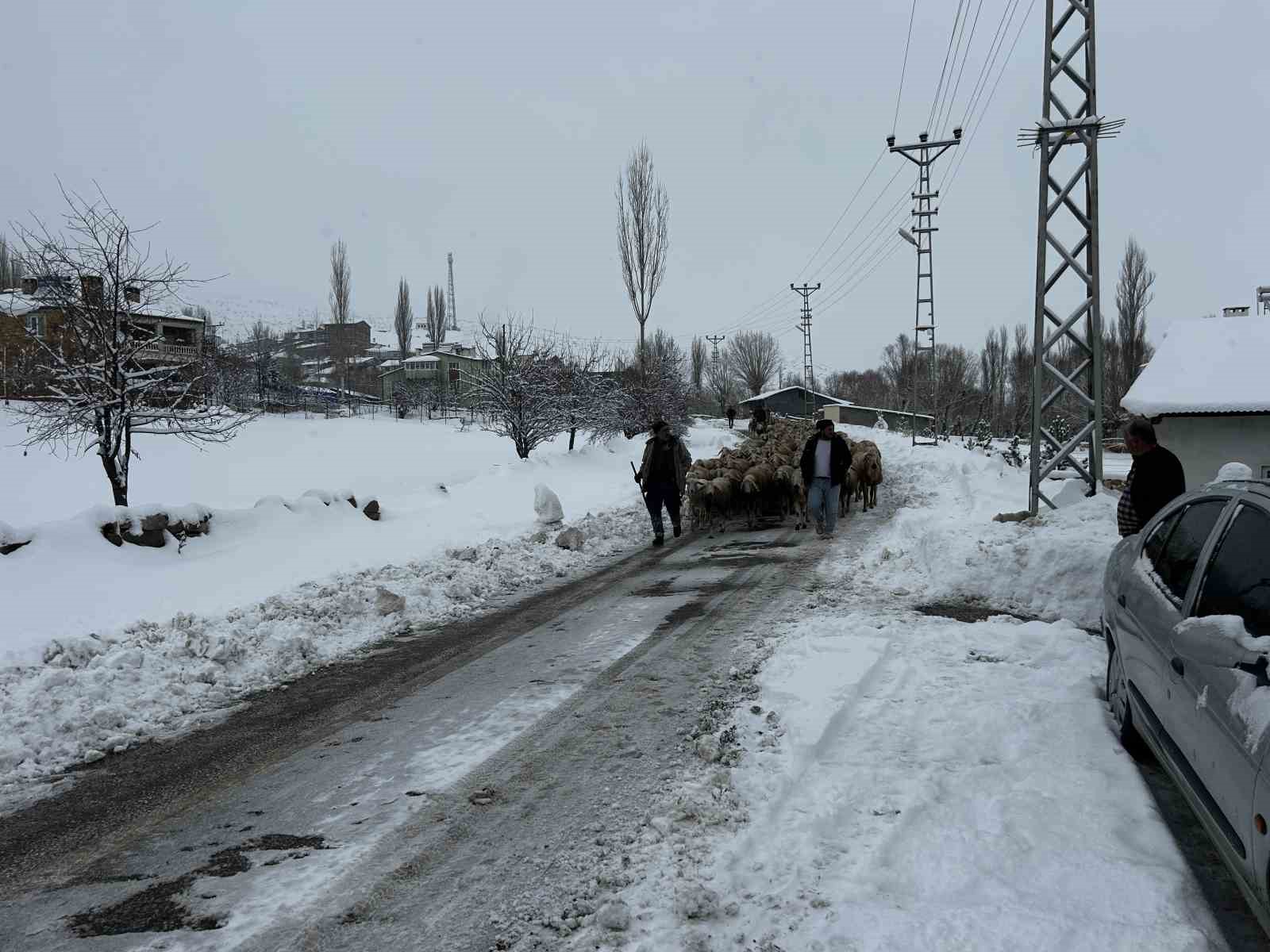 Kara kışa hazırlıksız yakalanan çobanlar yayladan erken indi
