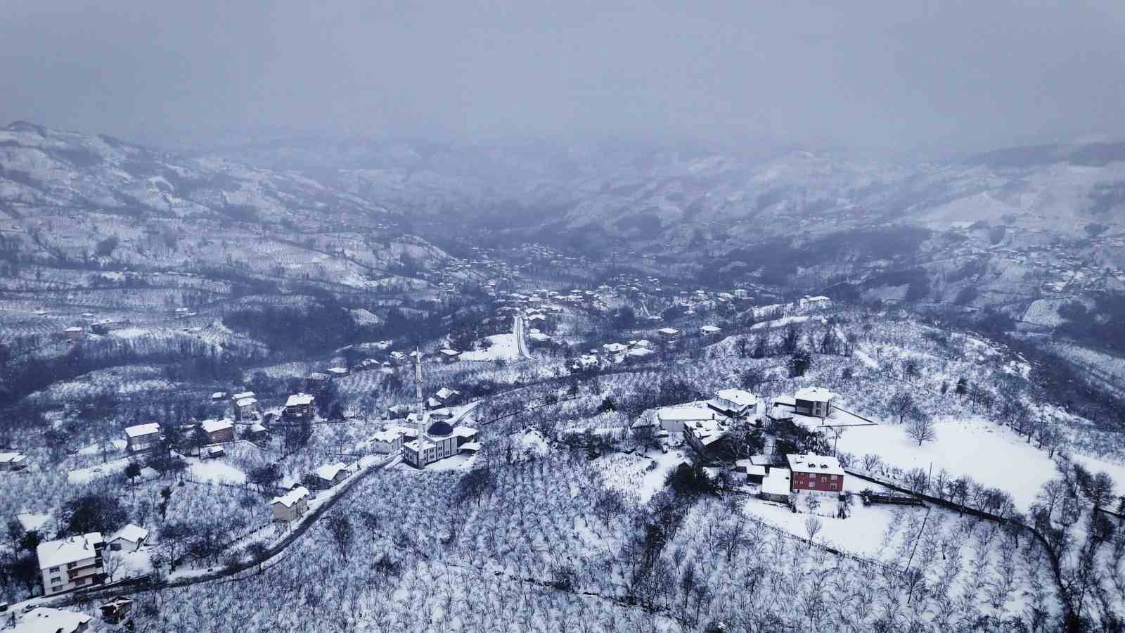 Ordu’dan kar manzaraları
