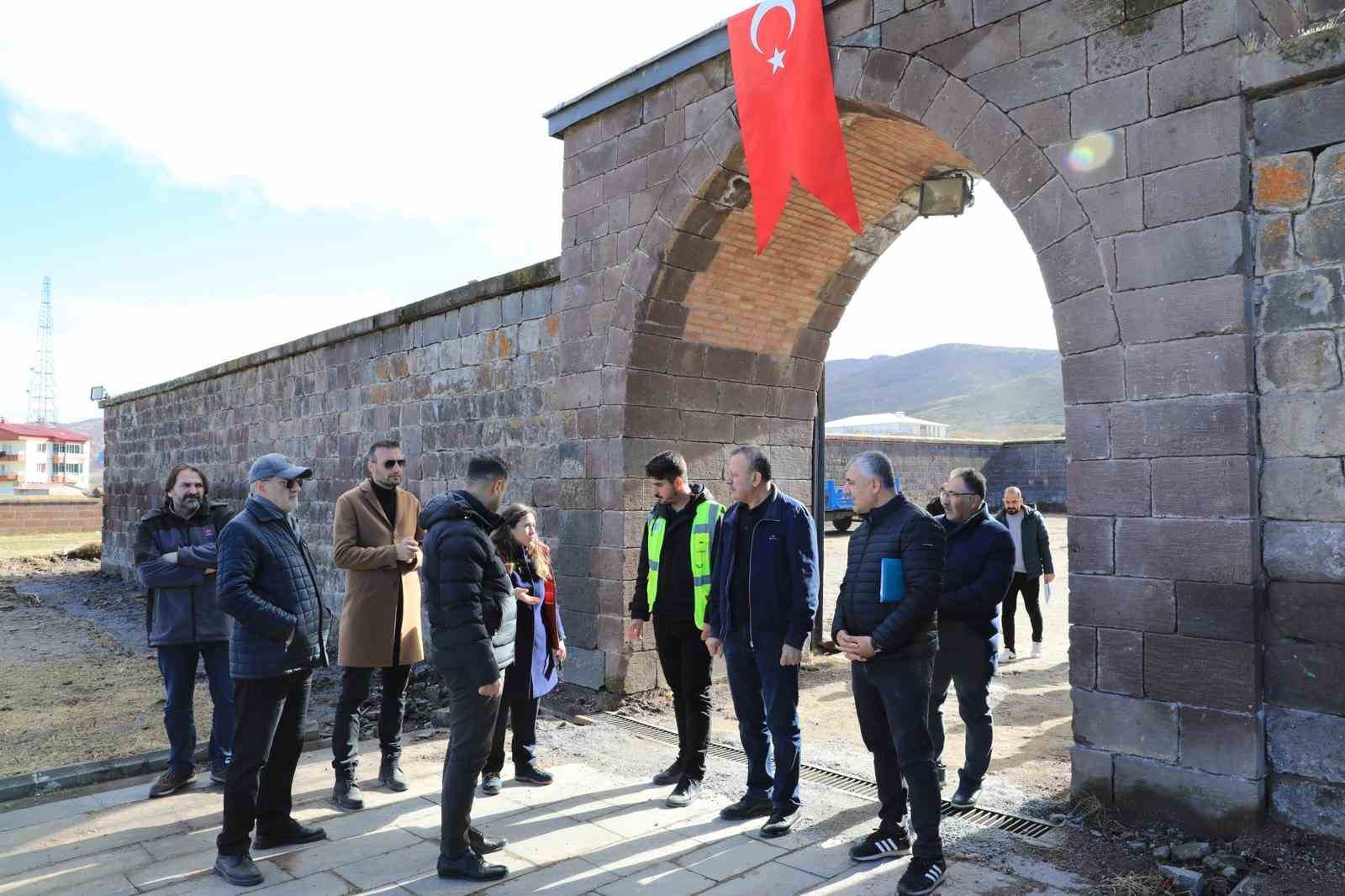 El Aman Hanı restorasyon çalışmaları gözden geçirildi
