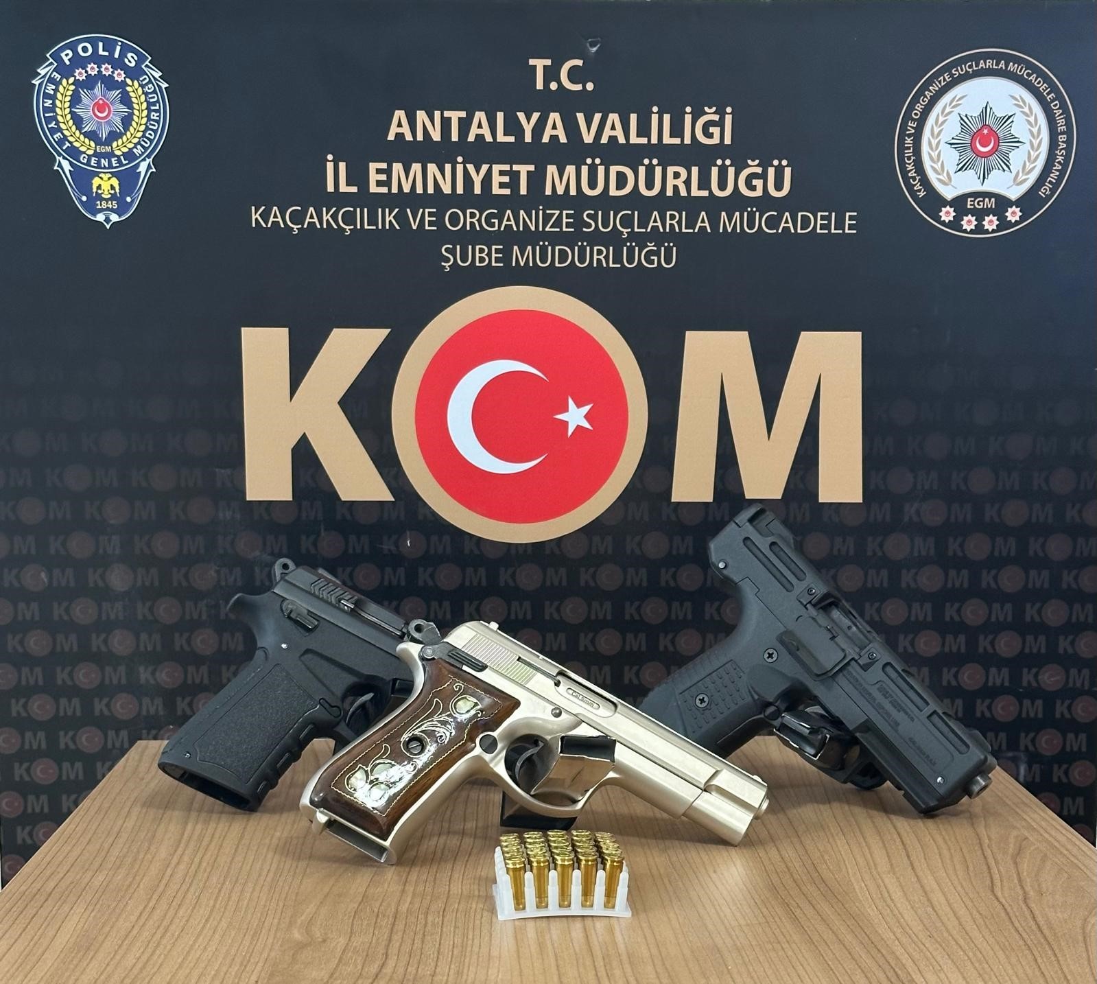 Antalya’da son 1 haftada 16 şüpheli tutuklandı
