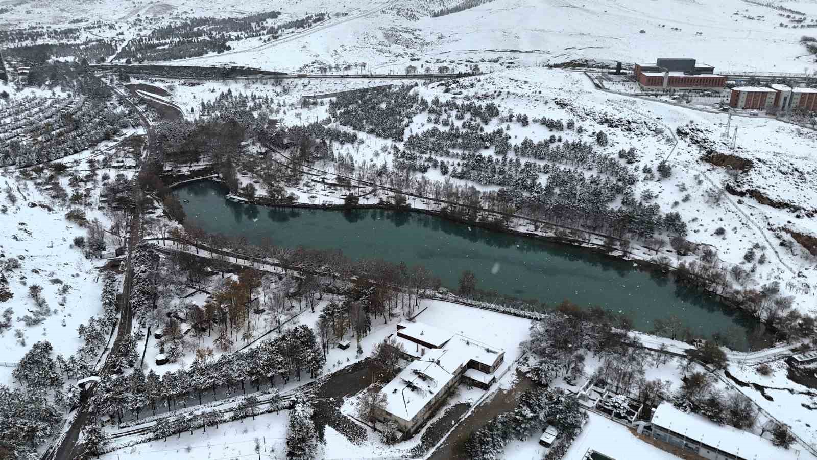 Malatya’da kar yağışı sonrası kış manzaraları
