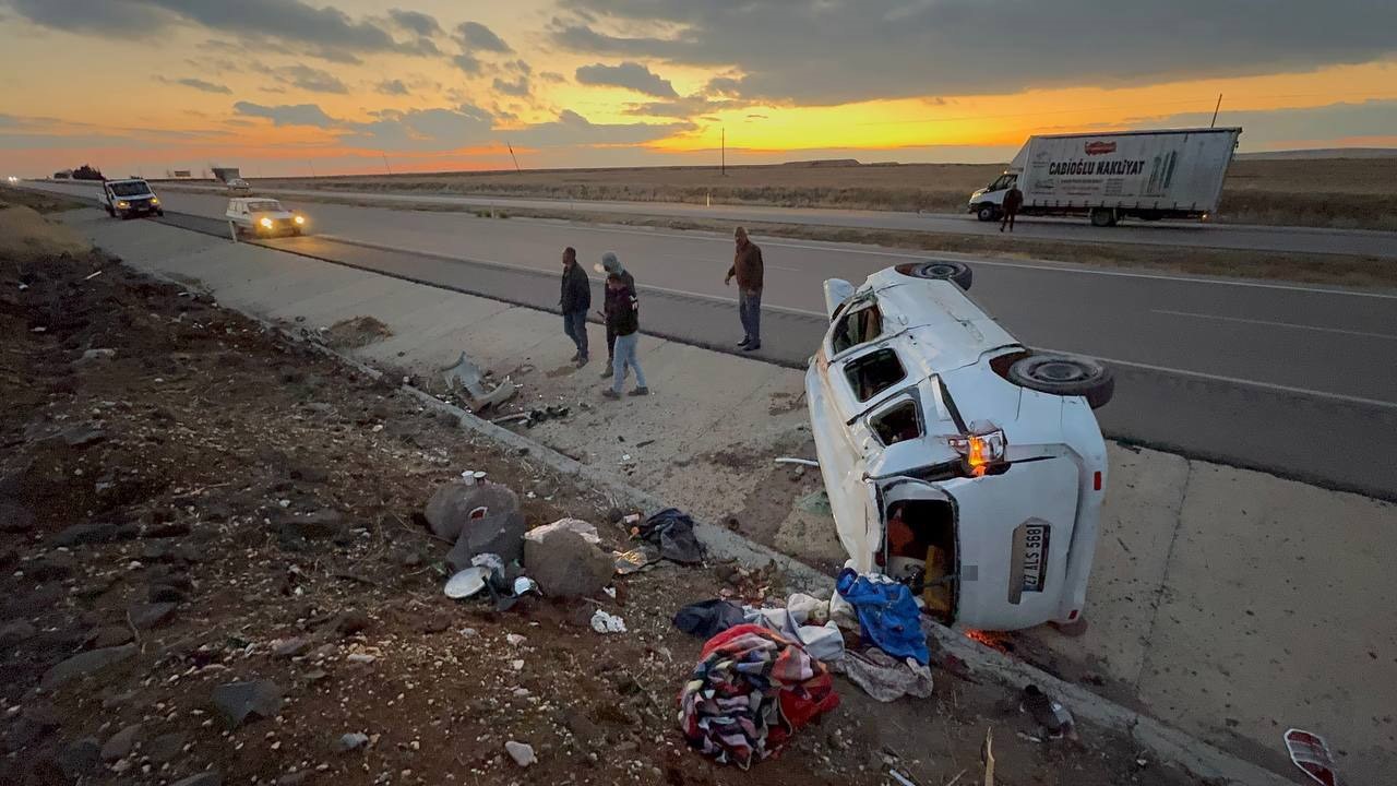 Kilis’te takla atan otomobilde can pazarı: 5 yaralı
