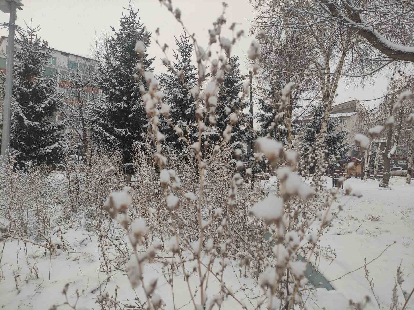 Ardahan’da karla gelen kartpostallık görüntüler
