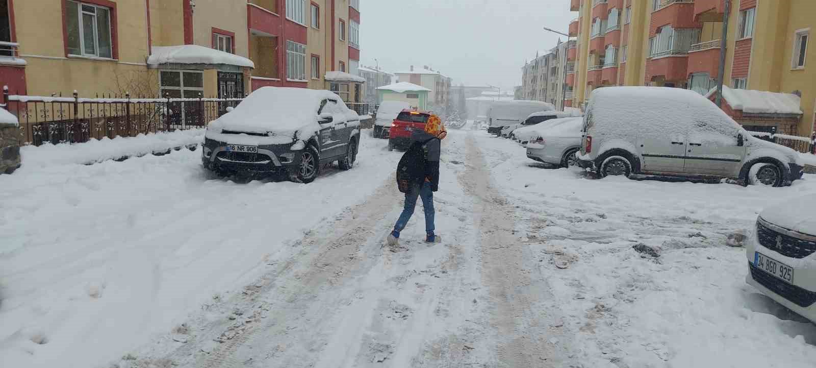 Kar Erzurum’u adeta esir aldı
