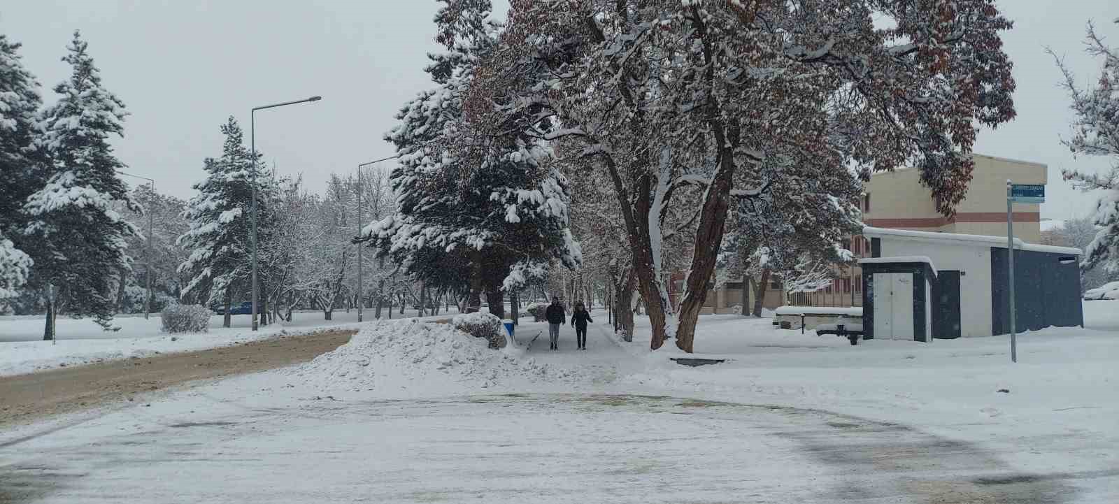 Kar Erzurum’u adeta esir aldı
