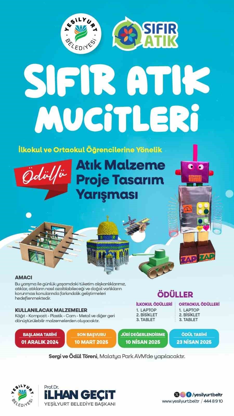 Sıfır atık projeleri yarışması düzenlenecek
