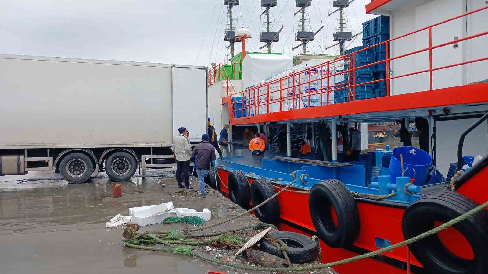 Karadeniz’den tonlarca hamsi çıktı
