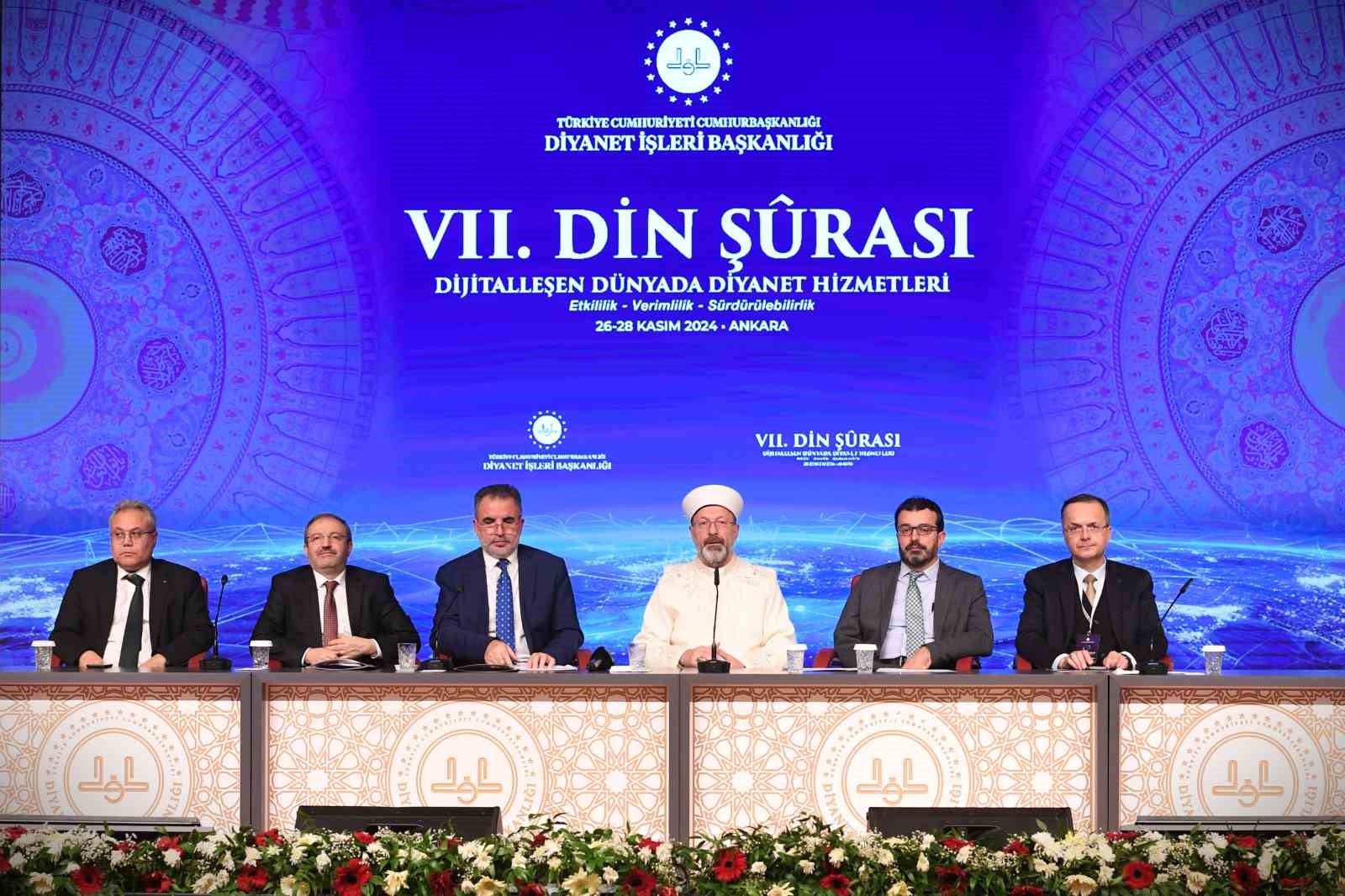 Diyanet İşleri Başkanı Erbaş, “7. Din Şurası” kararlarını açıkladı
