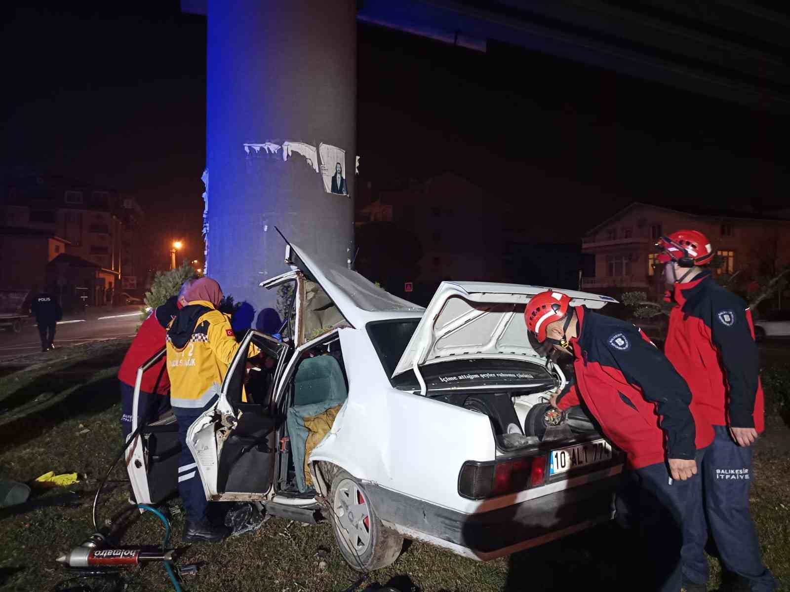 Balıkesir’de feci trafik kazası: 1 ölü
