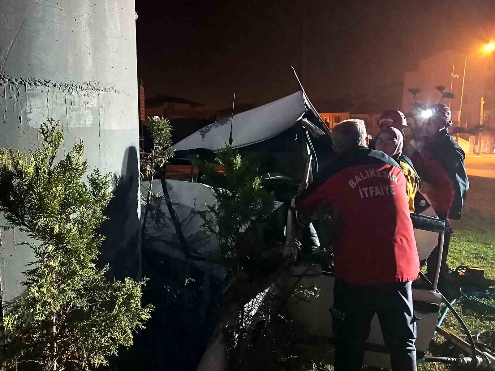 Balıkesir’de feci trafik kazası: 1 ölü
