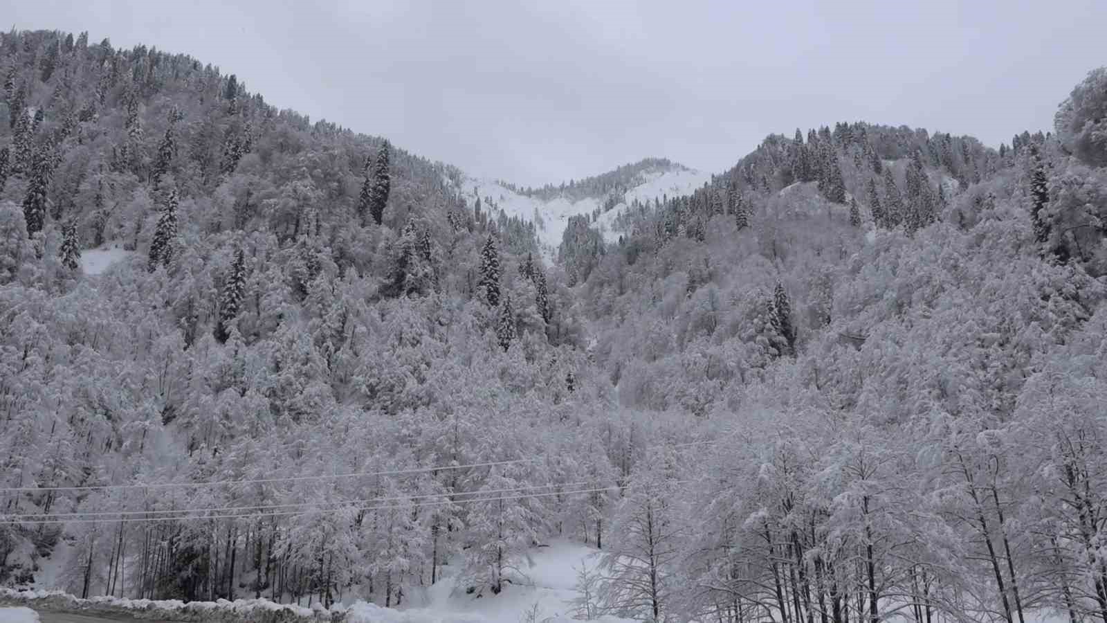 Ayder Yaylası’ndan kar manzaraları
