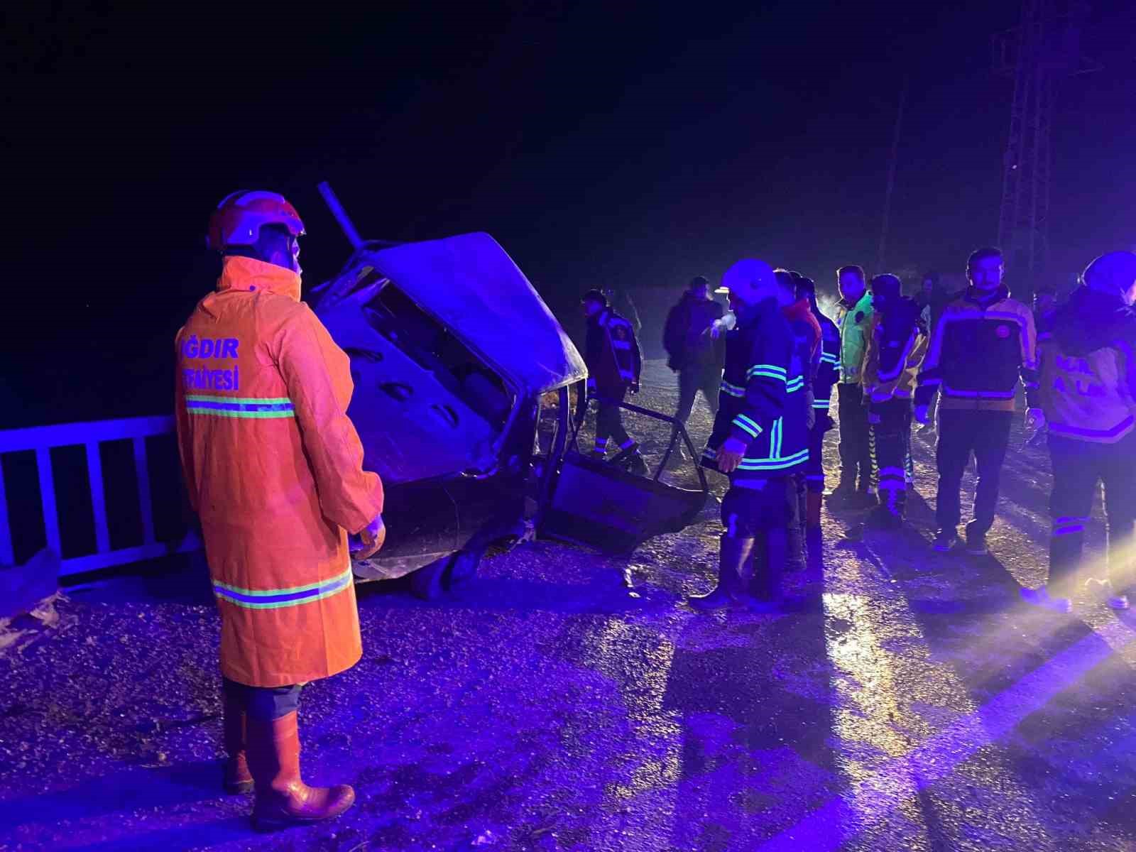 Iğdır’da zincirleme trafik kazası: 2 yaralı
