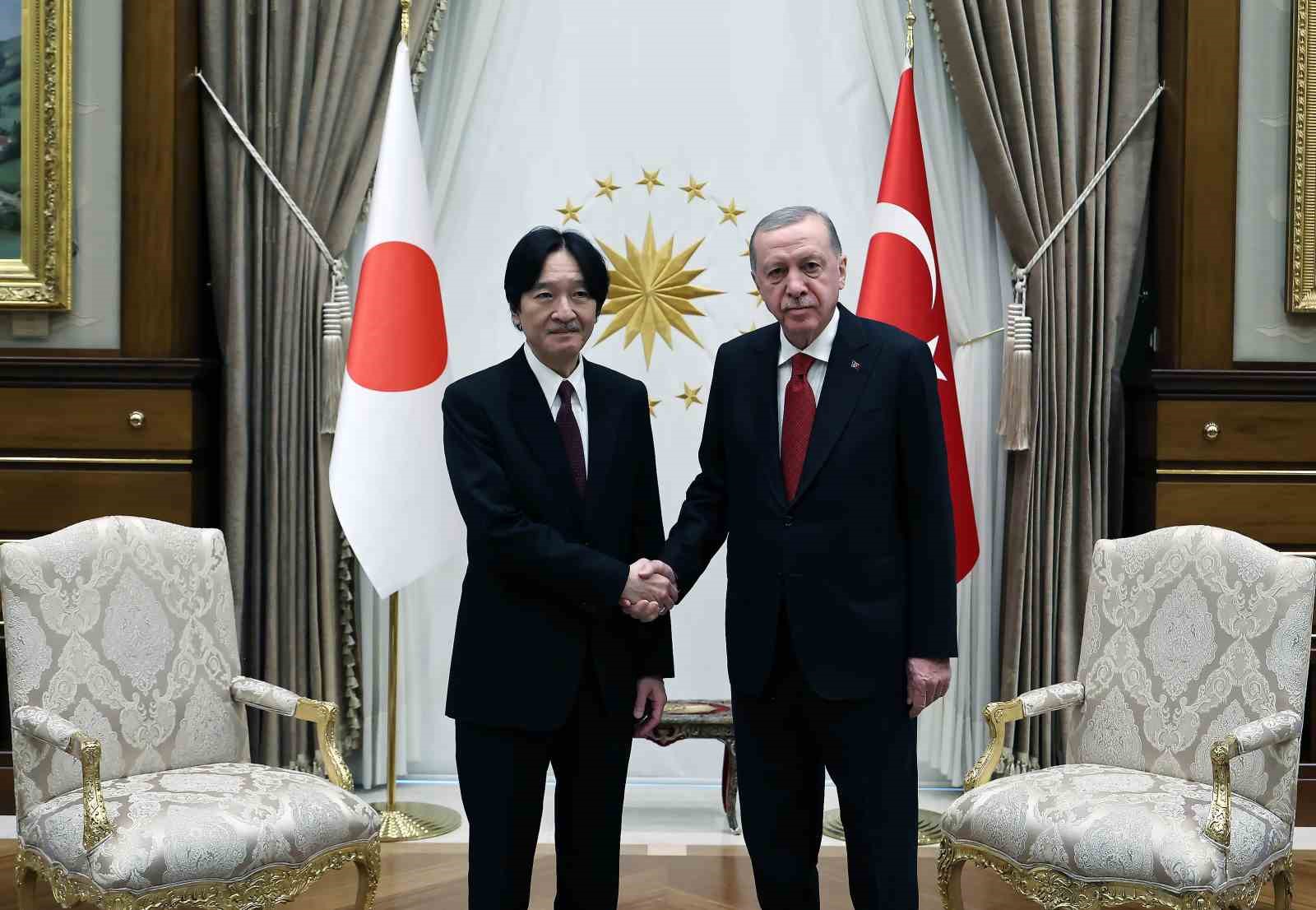 Cumhurbaşkanı Erdoğan, Japonya Veliaht Prensi Fumihito’yu kabul etti
