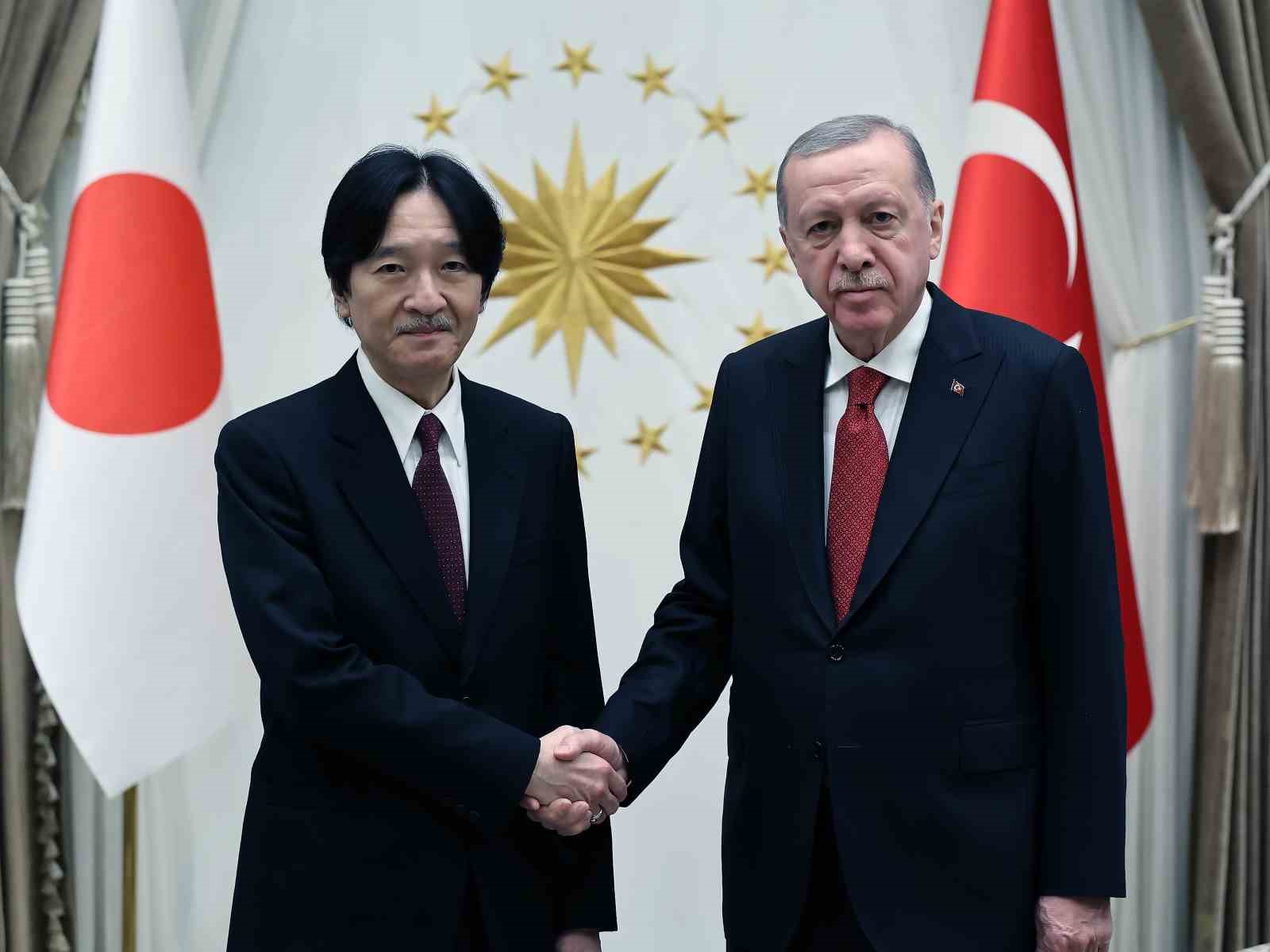 Cumhurbaşkanı Erdoğan, Japonya Veliaht Prensi Fumihito’yu kabul etti
