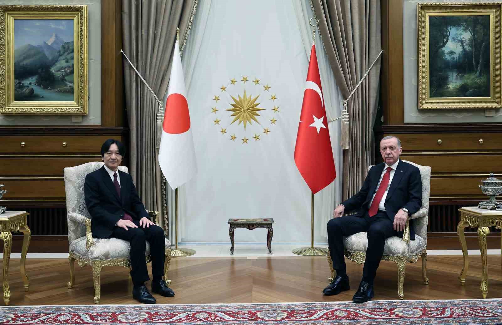 Cumhurbaşkanı Erdoğan, Japonya Veliaht Prensi Fumihito’yu kabul etti
